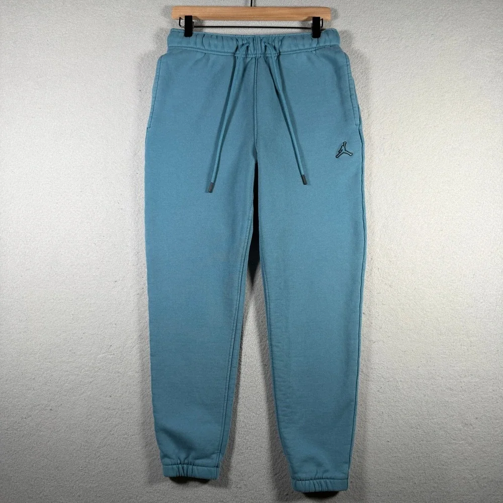 Jordan Essentials Fleece Pants Marina Blue Joggers DA9820-415 Mens Small